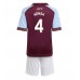 Aston Villa Ezri Konsa #4 Hjemmedraktsett Barn 2025-26 Korte ermer (+ Korte bukser)